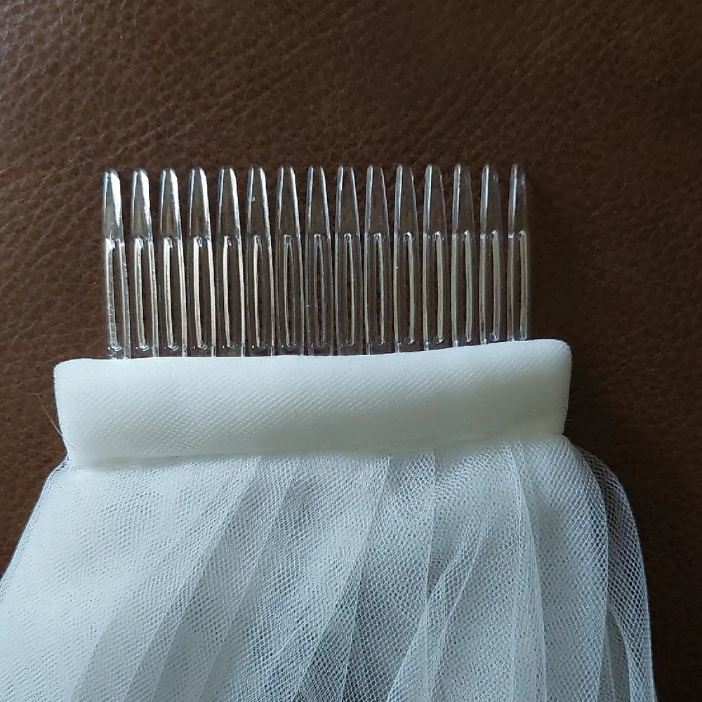 Elegant Ivory Cathedral Length Veil w/Comb